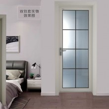 成都廠家直銷新品合金廁所門(mén)黑色衛(wèi)生間廚房門(mén)北歐鋼化玻璃門(mén)定制